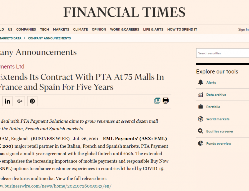 EML Extends Its Contract With PTA In Italy, France and Spain